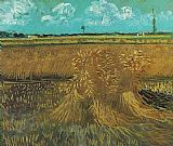 Vincent van Gogh Wheat Field with Sheaves painting